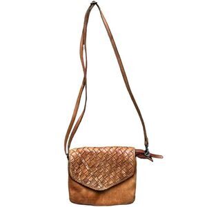 Vilenca Holland Handcrafted Leather Crossbody Bag Unisex Zip Adjustable Strap‎